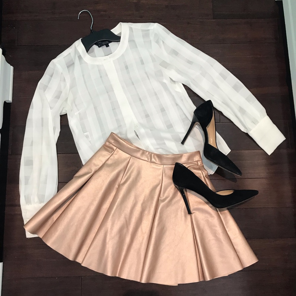 Rose Gold Foil Skirt
